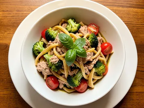 Tuna pasta with broccoli